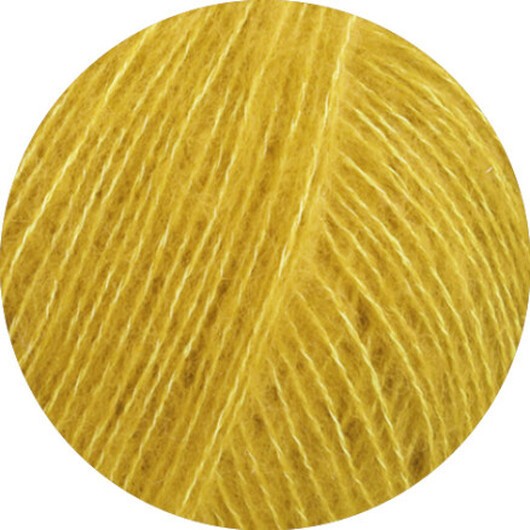 Lana Grossa Soffio Garn 31 Senap Gul
