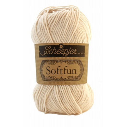 Scheepjes Softfun Garn Unicolor 2622 Sand