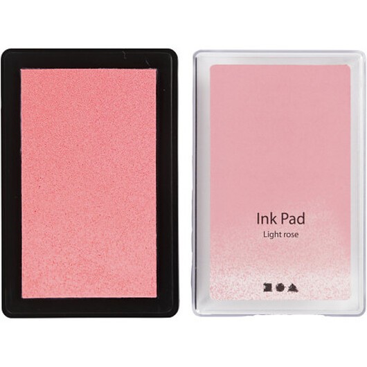 Stämpeldyna, H: 2 cm, storlek 9x6 cm, ljus Rosa, 1 st.