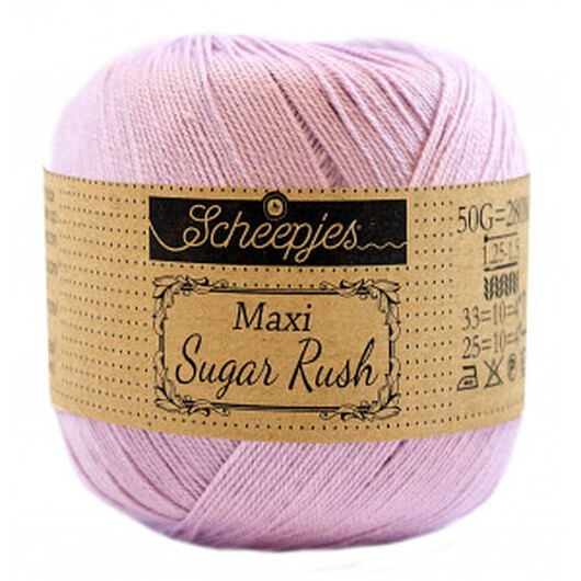 Scheepjes Maxi Sugar Rush Garn Unicolor 226 Light Orchid