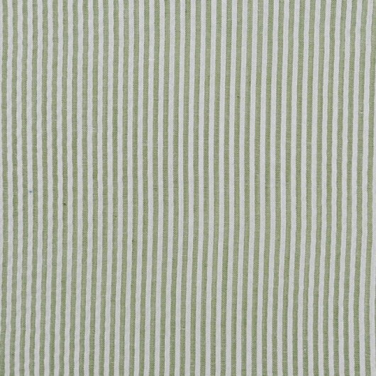 Seersucker med ränder 145 cm 1121 Olive - 50cm