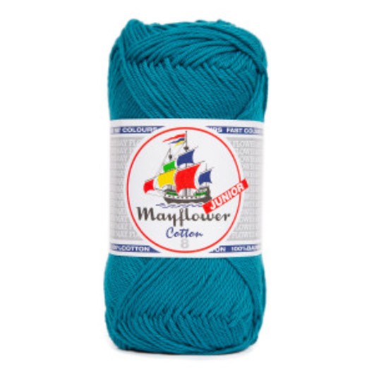 Mayflower Bomull 8/4 Juniorgarn 111 Mörk Havsgrön