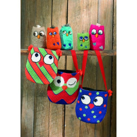 Permin Broderikit Uggelväska 19x19cm