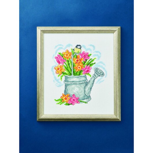 Permin Broderikit Kanna & tulpaner 33x38cm