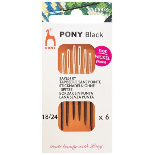 Pony Black Stramalj Trubbig Strl. 18/24 - 6 st