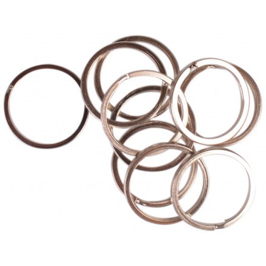 Infinity Hearts Nyckelring Tjock Silverfärgad 30mm - 10 st