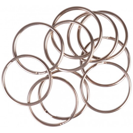 Infinity Hearts Nyckelring Tunn Silverfärgad 40mm - 10 st