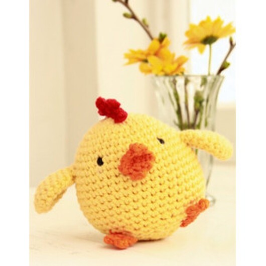 Chicken Little by DROPS Design - Påskkyckling Virkmönster 12 cm - One Size