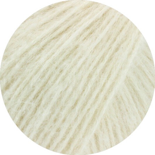 Lana Grossa Garn Natural Alpaca Pelo 1 Off White