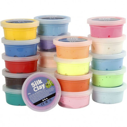 Silk Clay Ass. Colours 40g - 20 st.