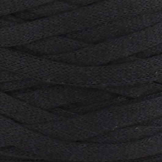 Hoooked Ribbon XL Trikågarn Unicolor 26 Svart