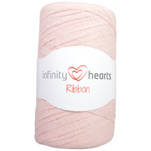 Â Infinity Hearts Ribbon Trikågarn 22 Gammelrosa