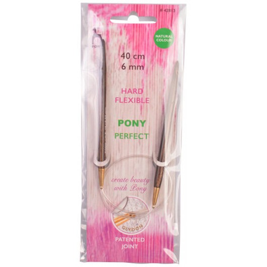 Pony Perfect Rundstickor Trä 40cm 6,00mm / 23.6in US10
