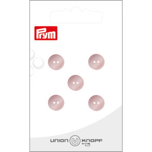 Prym Plastknapp Rosa 10mm 2 hål - 5 st.