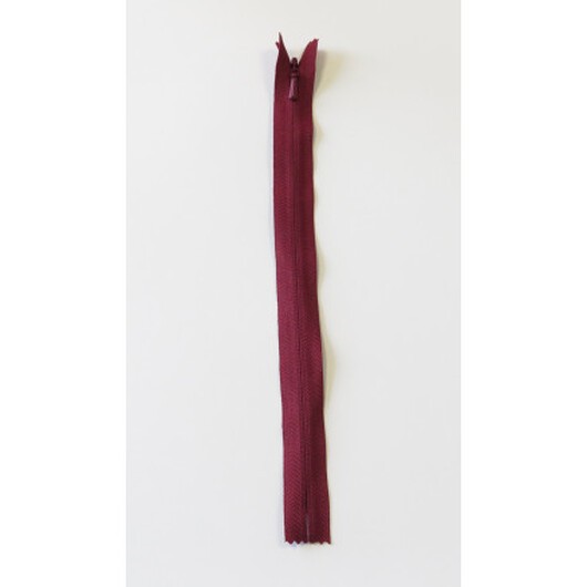 YKK Osynlig Dragkedja/Blixtlås Fast Bordeaux 4mm - 30cm