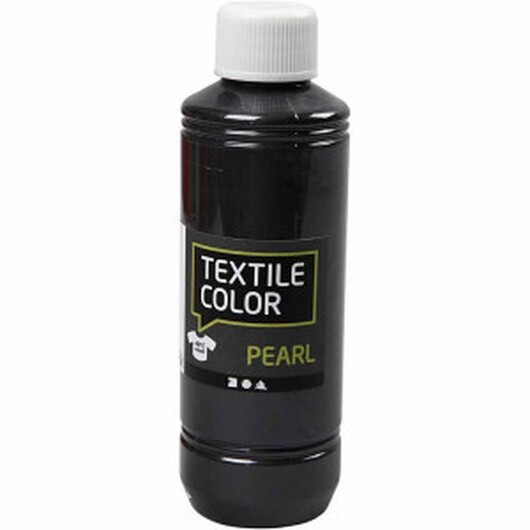 Textilfärg, grå, pärlemor, 250 ml/ 1 flaska