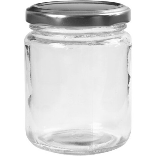 Syltburkar, H: 9,1 cm, Dia. 6,8 cm, 240 ml, transparent, 12 st./ 1 förp.