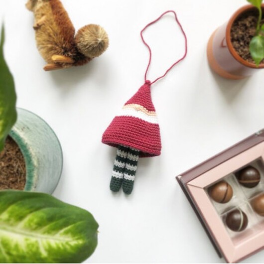 DingelDangel Nisse av Rito Krea - Nisse Virkmönster 15 cm