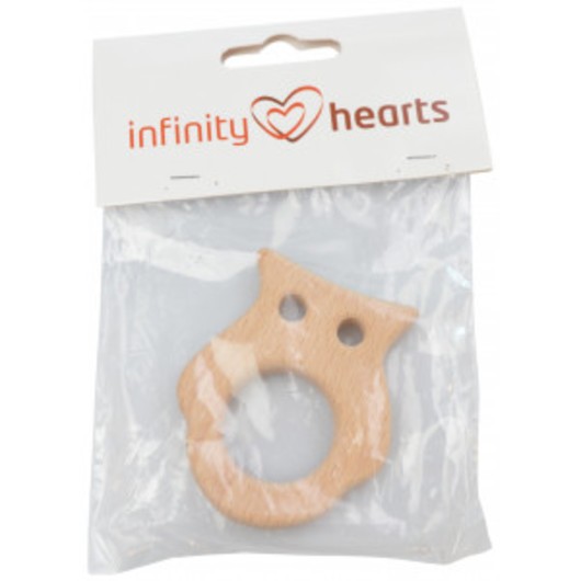 Infinity Hearts Träring Uggla 48 x 60 mm - 1 st.