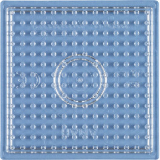 Hama Midi Pärlplatta Fyrkant Liten Transparent 7,5x7,5cm - 1 st.