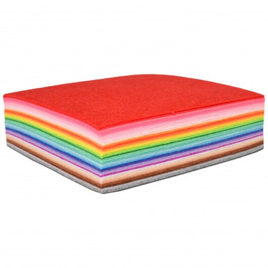 Infinity Hearts Filt/Feltark Ass. Färger 15x15cm - 40 st.