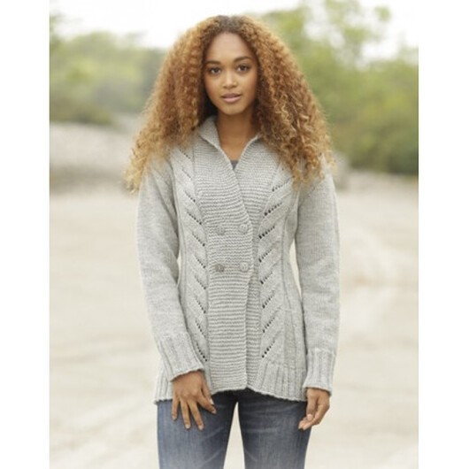 Arrowhead by DROPS Design - Jacka Stick-mönster strl. S - XXXL