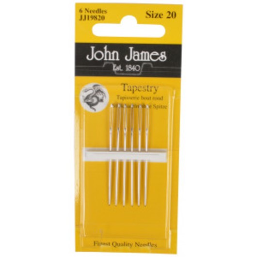 John James stramaljnålar trubbiga strl. 20 - 6 styck