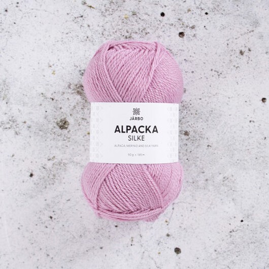 Järbo Alpaca Silk Garn 523 Rosa Blomblad