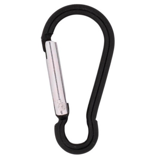 Infinity Hearts Karbinhake Aluminium Svart 48x25mm - 5 st