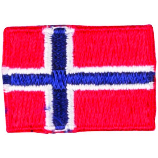 Strykmärke Flagga Norge 3x2cm - 1 st.