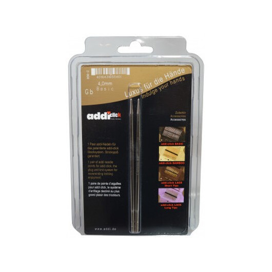 Addi Click Turbo Ändstickor Mässing 13cm 4,00mm US6