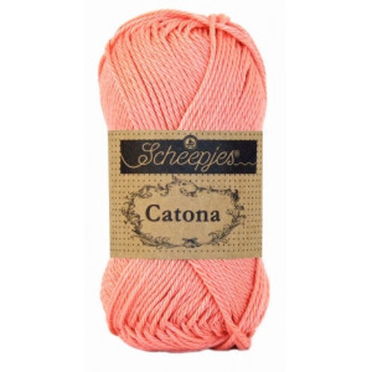 Scheepjes Catona Garn Unicolor 264 Light Coral