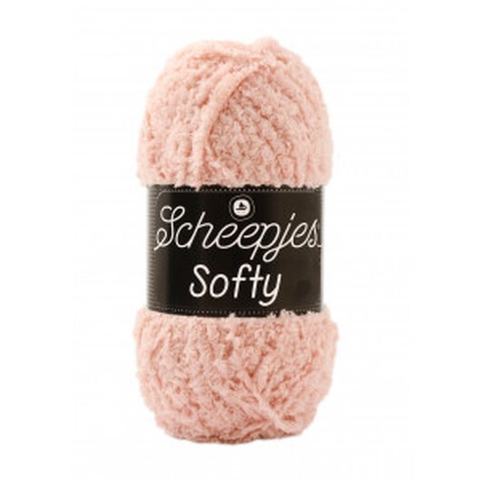 Scheepjes Softy Garn Unicolor 486 Dammig Rosa