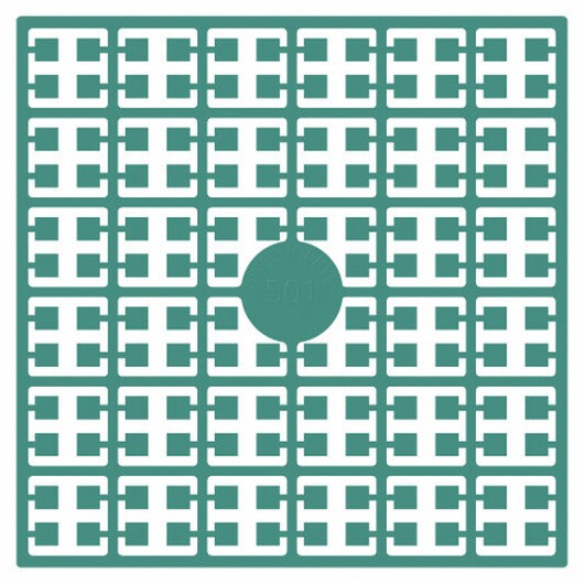 Pixelhobby Midi Pärlor 501 Mörk Sjögrön 2x2mm - 140 pixels