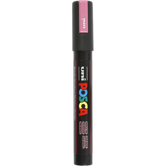 Posca Marker , nr. PC-5M, spets 2,5 mm, Medium, metallic pink, 1 st.