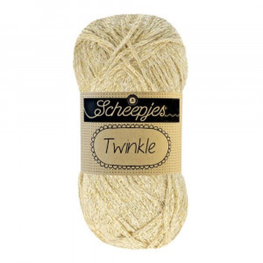 Scheepjes Twinkle Garn Glimmer 938 Ljus Guld