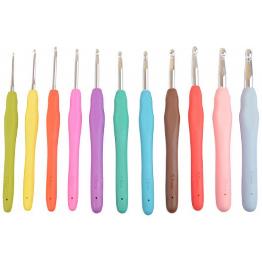 Infinity Hearts Rainbow XL Virknålset 13,5cm 2-8mm 11 storlekar