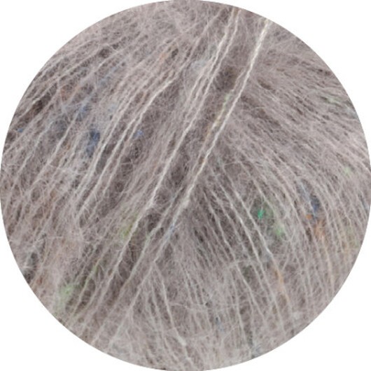Lana Grossa Superkid Tweed Garn 623 Ljusgrå