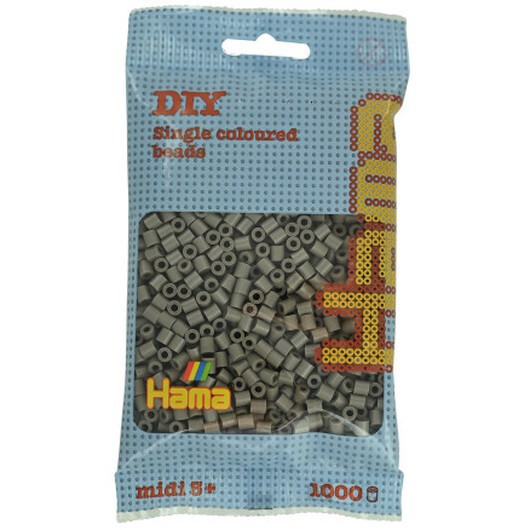 Hama Midi Pärlor 207-117 Gråbrun - 1000 st.
