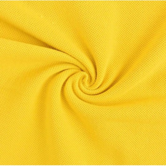 Polo bomullsjersey 155cm 035 Gul - 50cm