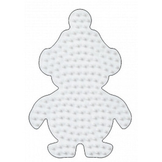 Hama Midi Pärlplatta Pingvin Liten Vit 10,5x7,5cm - 1 st.