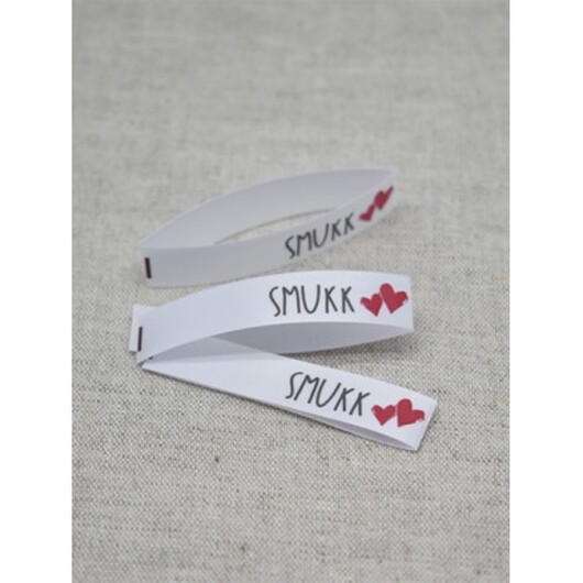 Label Norsk Smukk Vit - 5 st.