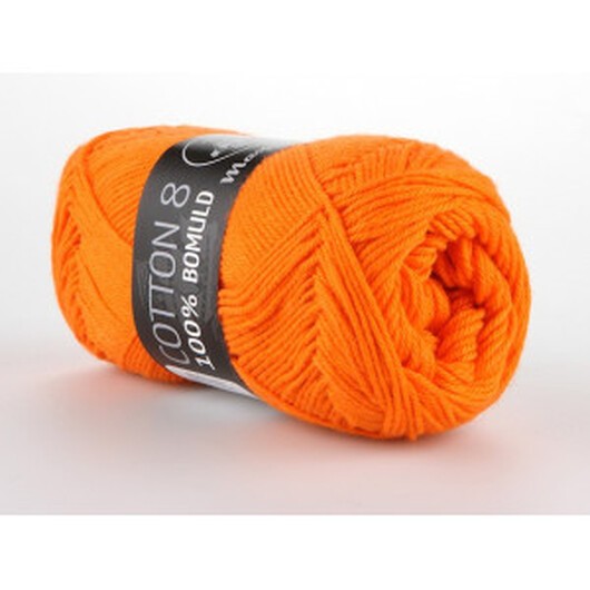 Mayflower Bomull 8/4 Garn Unicolor 1406 Orange