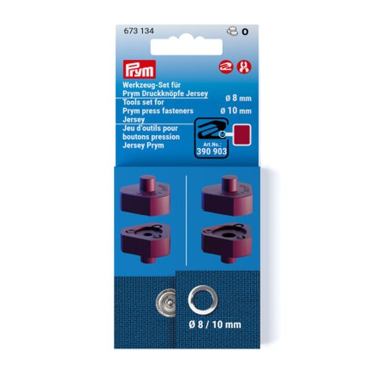 Prym Jersy Tryckknapp 8 + 10 mm