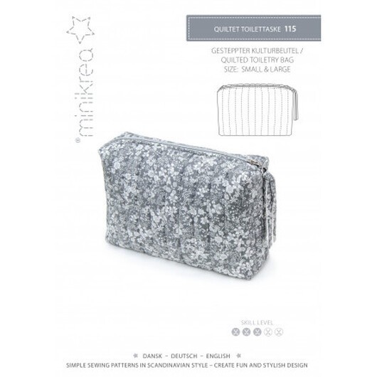 MiniKrea mönster Toalettväska Kit med alla artiklar