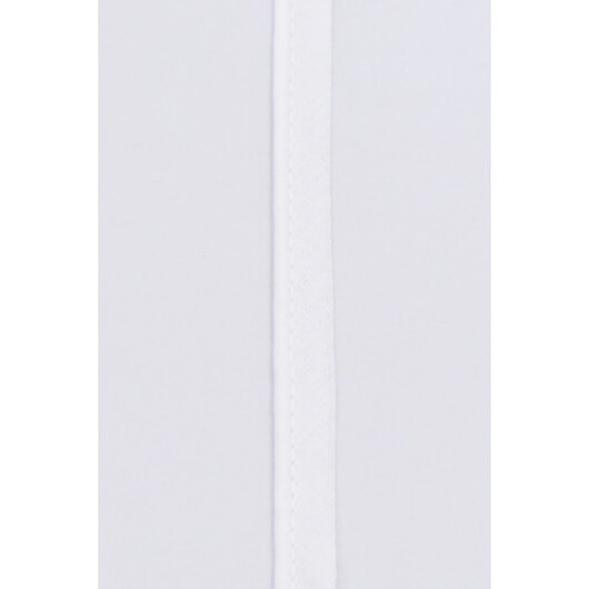 Passpoalband i Metermått Polyester/Bomull 100 Vit 8mm - 50cm