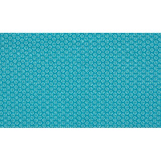 Minimals Bomullspoplin Tyg Print 204 Daisy Aqua 145cm - 50cm