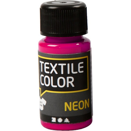Textilfärg, neonrosa, 50 ml/ 1 flaska