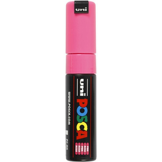 Posca Marker , nr. PC-8K, spets 8 mm, Broad, rosa, 1 st.
