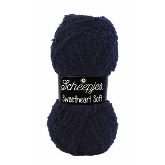 Scheepjes Sweetheart Soft Garn Unicolor 10 Marinblå